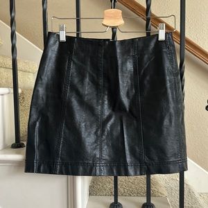 OU leather skirt